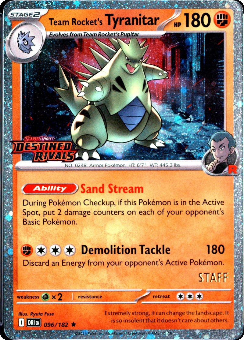 Team Rocket's Tyranitar Staff Prerelease PSA cert 158502198 reference placeholder