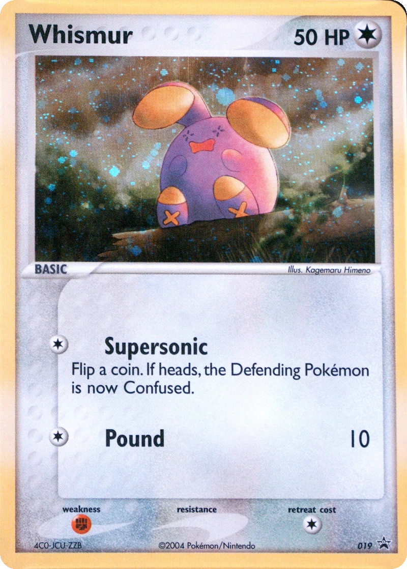Whismur #019, Nintendo Black Star Cosmos Holo, PSA cert 171227251 reference placeholder