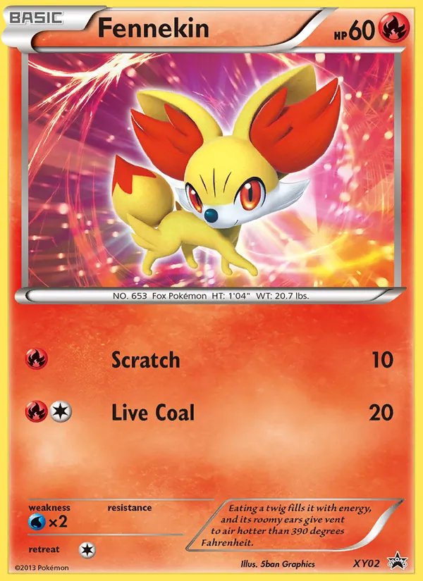 Fennekin #XY02, XY Black Star Holo, TCGdex reference