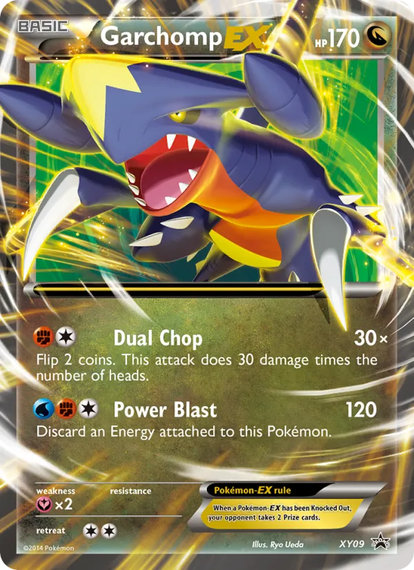 Garchomp EX #XY09, XY Black Star Holo, TCGdex reference