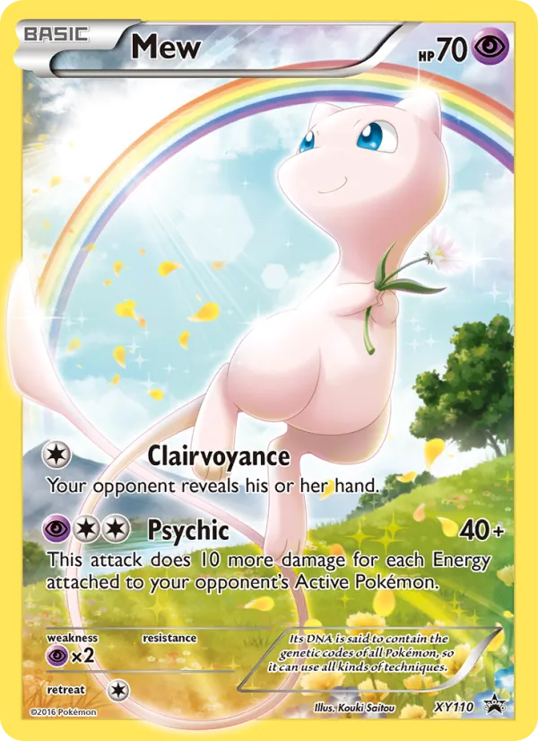 Mew #XY110, XY Black Star Holo, TCGdex reference