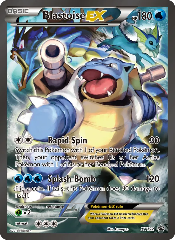 Blastoise EX #XY122, XY Black Star Holo, TCGdex reference