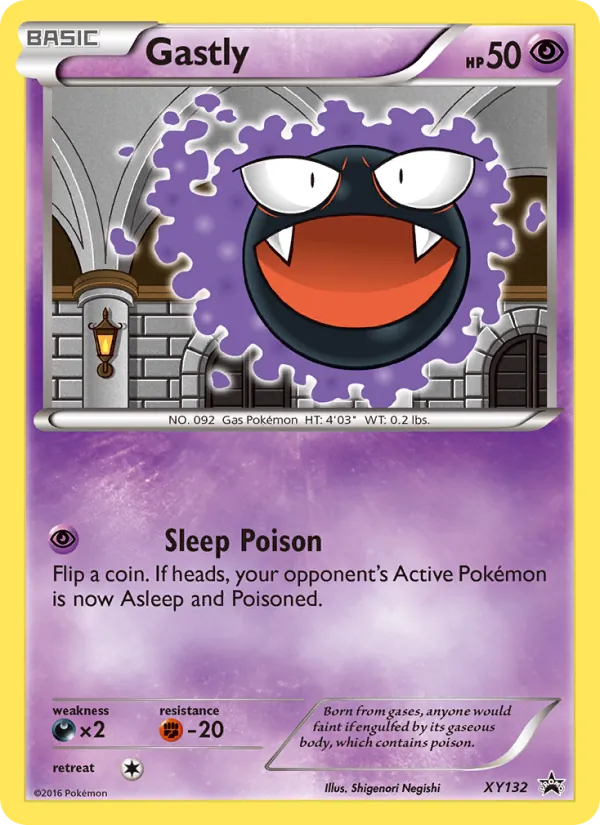 Gastly #XY132, XY Black Star Holo, TCGdex reference