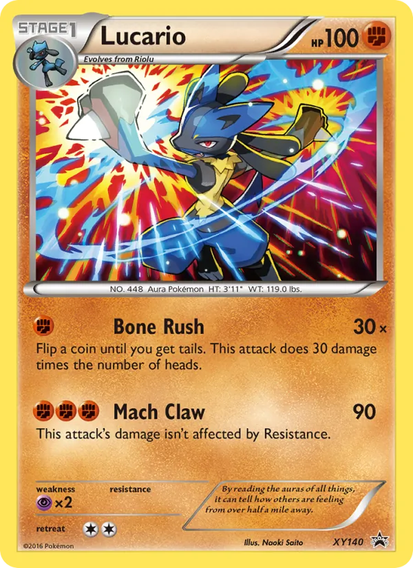 Lucario #XY140, XY Black Star Holo, TCGdex reference