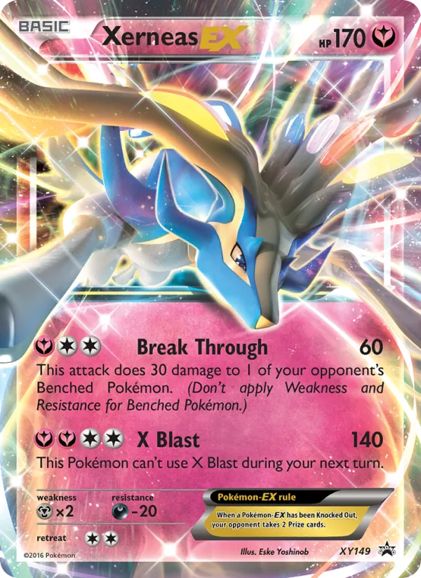 Xerneas EX #XY149, XY Black Star Holo, TCGdex reference