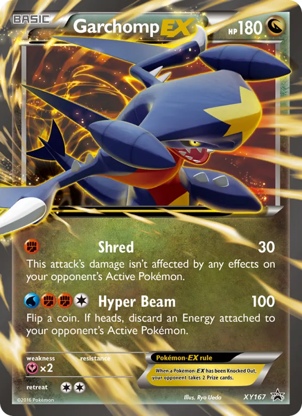 Garchomp-EX #XY167, XY Black Star Holo, TCGdex reference