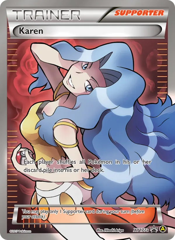 Karen #XY177, XY Black Star Alternate Art, TCGdex reference