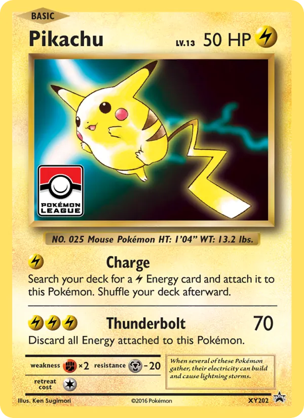 Pikachu #XY202, XY Black Star Holo, TCGdex reference