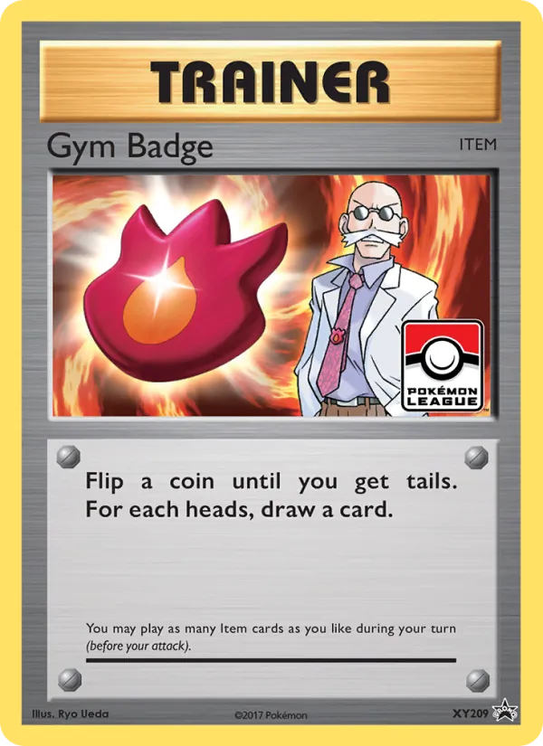 Gym Badge #XY209, XY Black Star Holo, TCGdex reference