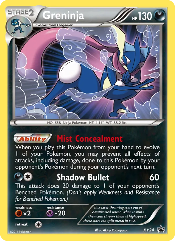 Greninja #XY24, XY Black Star Holo, TCGdex reference