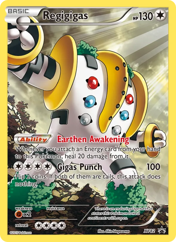 Regigigas #XY82, XY Black Star Holo, TCGdex reference